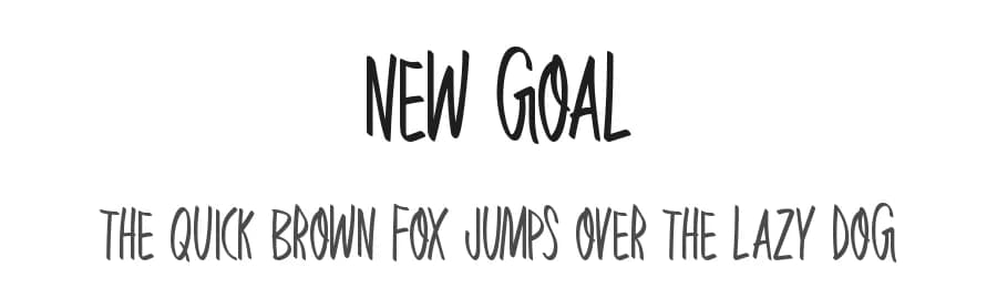 New Goal by Md Shohail Bhuian — Script Handwritten Font
