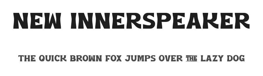 New Innerspeaker by peterdraw — Sans Serif Font