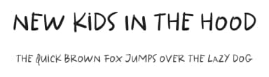 New Kids In The Hood by olivetype — Script Handwritten Font — thumbnail 1