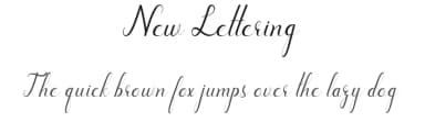 New Lettering by Marwah Store — Script Handwritten Font — thumbnail 1