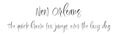 New Orleans by Saridezra — Script Handwritten Font — thumbnail 1
