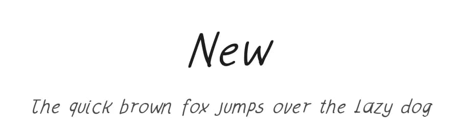 New by Vickie Martinez — Script Handwritten Font