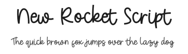 New Rocket Script by Dang Lem — Script Handwritten Font