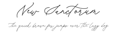 New Sanctorum by New Sanctorum — Script Handwritten Font — thumbnail 1