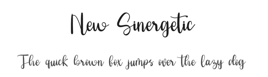 New Sinergetic by Inermedia Studio — Script Handwritten Font