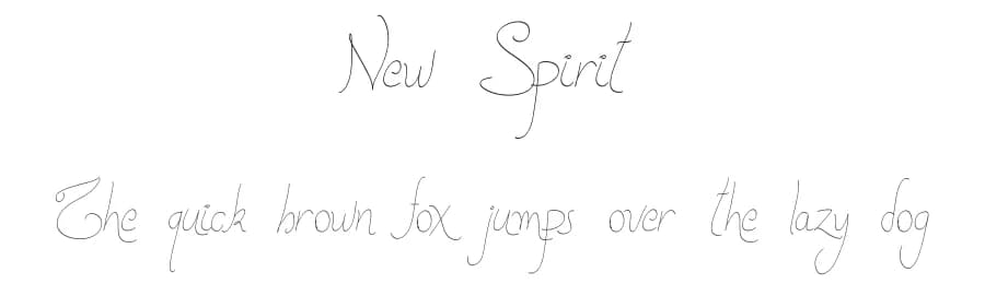 New Spirit by skomii — Script Handwritten Font