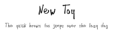 New Toy by Artsy Fartsy McFontsy — Script Handwritten Font — thumbnail 1