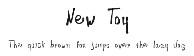 New Toy by Artsy Fartsy McFontsy — Script Handwritten Font