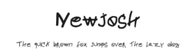 Newjosh by Alexandre — Script Handwritten Font — thumbnail 1