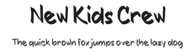New Kids Crew by Ikiiko Type — Script Handwritten Font — thumbnail 1