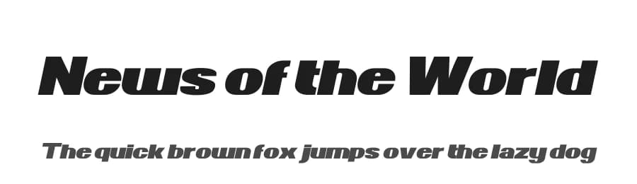 News of the World by Sharkshock — Sans Serif Font