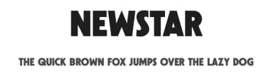 Newstar by BrandSemut — Sans Serif Font — thumbnail 1