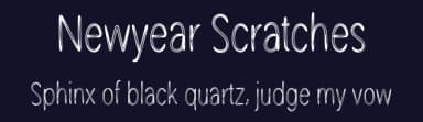 Newyear Scratches by Scratchones — Script Handwritten Font — thumbnail 2