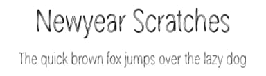 Newyear Scratches by Scratchones — Script Handwritten Font — thumbnail 1