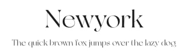 Newyork by Artem Nevsky — Serif Font — thumbnail 1
