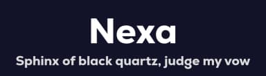 Nexa by Fontfabric — Sans Serif Font — thumbnail 2
