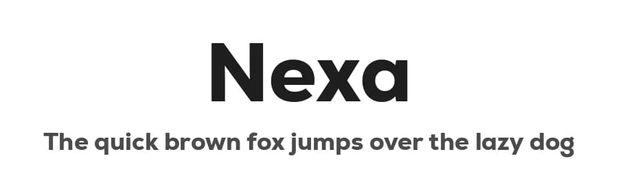 Nexa by Fontfabric — Sans Serif Font