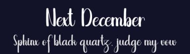 Next December by creatype designer — Script Handwritten Font — thumbnail 2