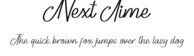 Next Time by Noah Type — Script Handwritten Font — thumbnail 1