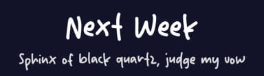 Next Week by Origin Type — Script Handwritten Font — thumbnail 2