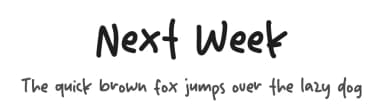 Next Week by Origin Type — Script Handwritten Font — thumbnail 1