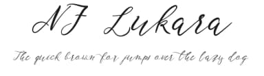 NF Lukara by nantia.co — Script Handwritten Font — thumbnail 1