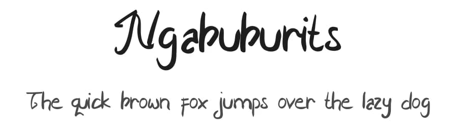 Ngabuburits by Graph Arts — Script Handwritten Font — preview 1