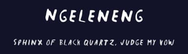 Ngeleneng by registrant — Script Handwritten Font — thumbnail 2