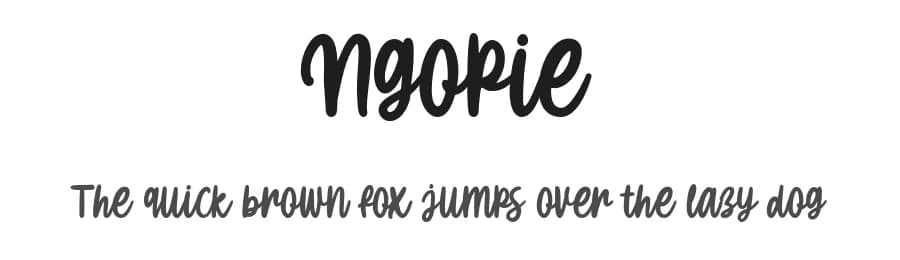 Ngopie by Weape Studio — Script Handwritten Font