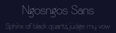 Ngosngos Sans by Ali Hamidi — Sans Serif Font — thumbnail 2