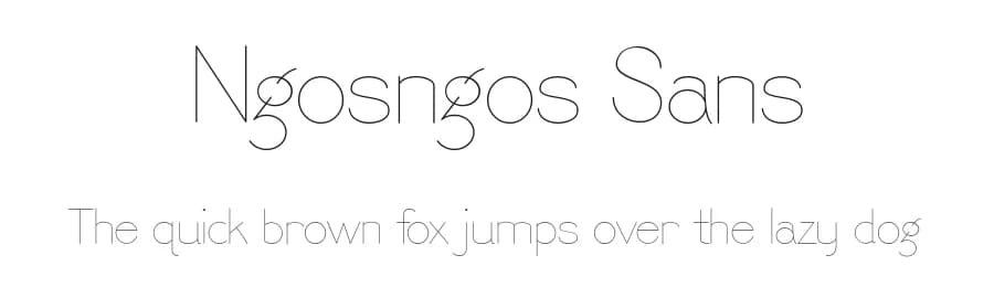 Ngosngos Sans by Ali Hamidi — Sans Serif Font