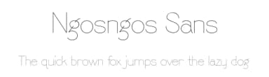Ngosngos Sans by Ali Hamidi — Sans Serif Font — thumbnail 1