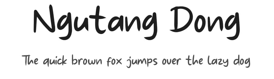 Ngutang Dong by Khurasan — Script Handwritten Font