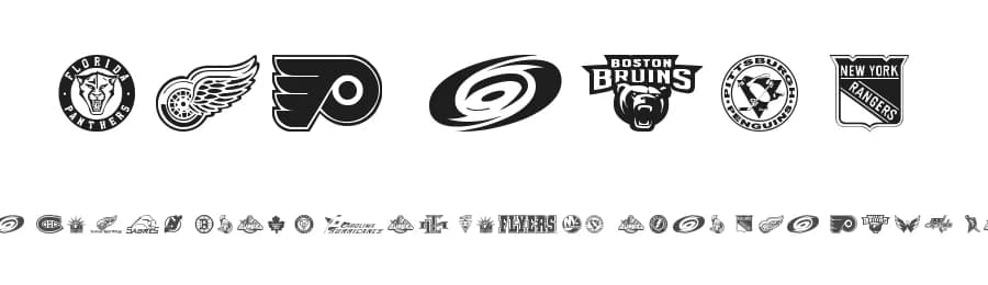 NHL East by Ding Bang — Dingbats Font