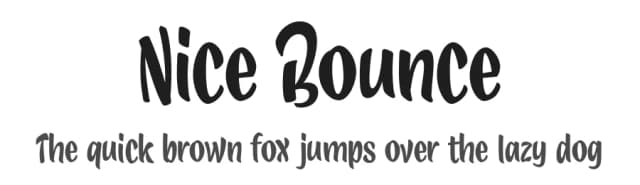 Nice Bounce by Eko Bimantara — Script Handwritten Font