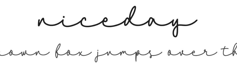 Niceday by NJ Studio — Script Handwritten Font