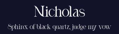 Nicholas by Rockboys Studio — Serif Font — thumbnail 2