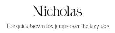 Nicholas by Rockboys Studio — Serif Font — thumbnail 1