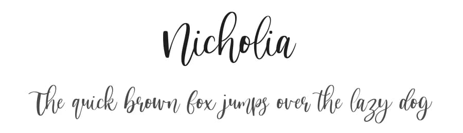Nicholia by Balpirick Studio — Script Handwritten Font