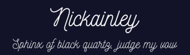 Nickainley by Seniors Studio — Script Handwritten Font — thumbnail 2