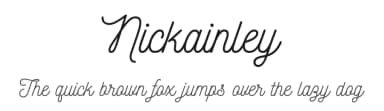 Nickainley by Seniors Studio — Script Handwritten Font — thumbnail 1