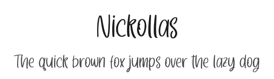 Nickollas by Maulana Creative — Script Handwritten Font