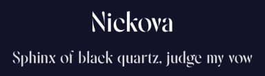 Nickova by Sign Studio — Sans Serif Font — thumbnail 2