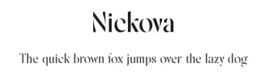 Nickova by Sign Studio — Sans Serif Font — thumbnail 1