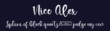 Nico Alex by Kong Font — Script Handwritten Font — thumbnail 2