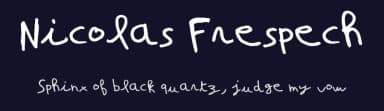 Nicolas Frespech by Nicolas Frespech — Script Handwritten Font — thumbnail 2
