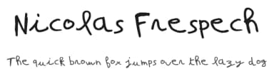 Nicolas Frespech by Nicolas Frespech — Script Handwritten Font — thumbnail 1