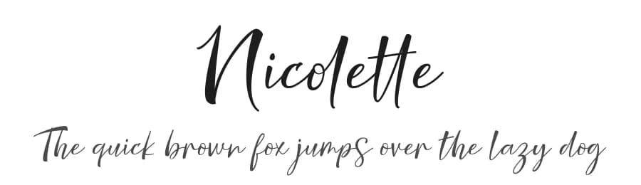 Nicolette by Cooldesignlab — Script Handwritten Font