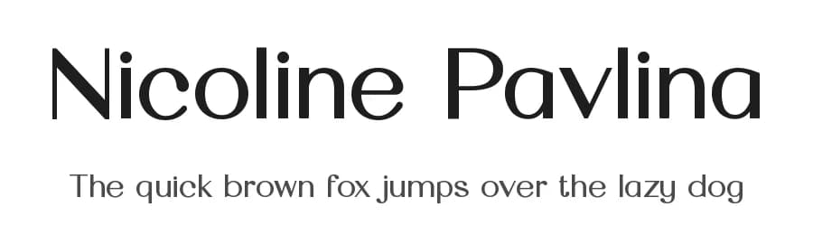 Nicoline Pavlina by UI Creative — Sans Serif Font