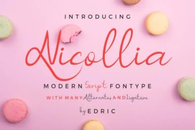 Nicollia Font by EdricStudio — Script Handwritten Font — thumbnail 1